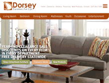 Tablet Screenshot of dorseyfurniture.com